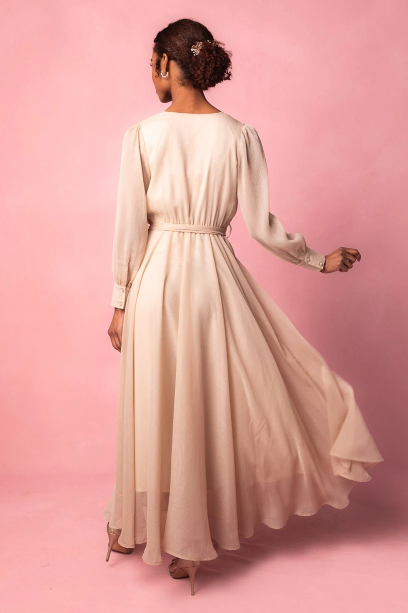 Andie Dress In Champagne - Image 4