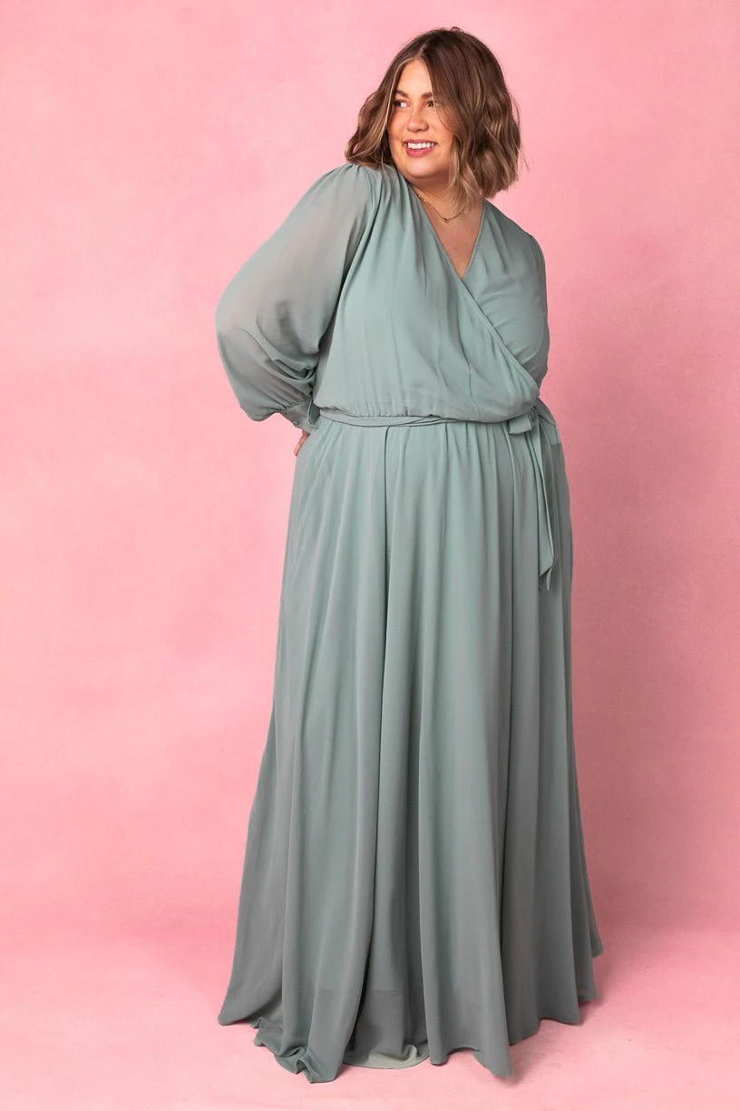 Andie Dress In Sage - Image 4