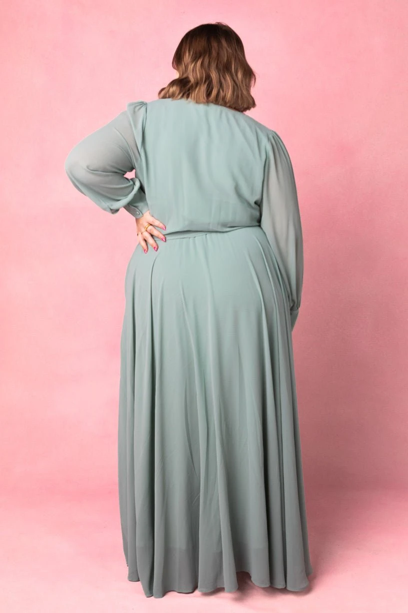 Andie Dress In Sage - Image 5