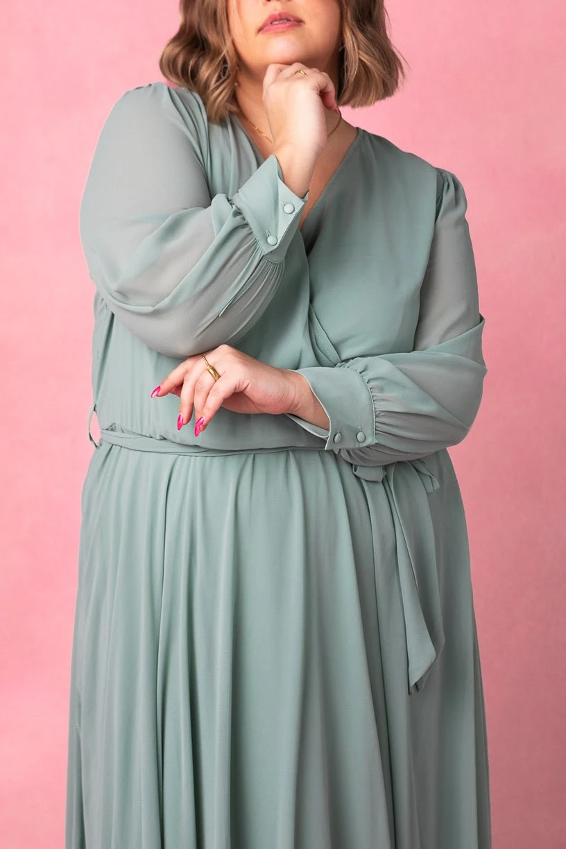 Andie Dress In Sage - Image 6