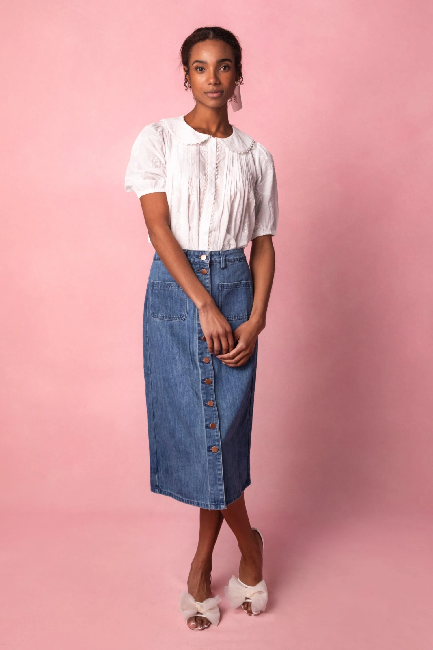 Betty Blouse In White - Image 2