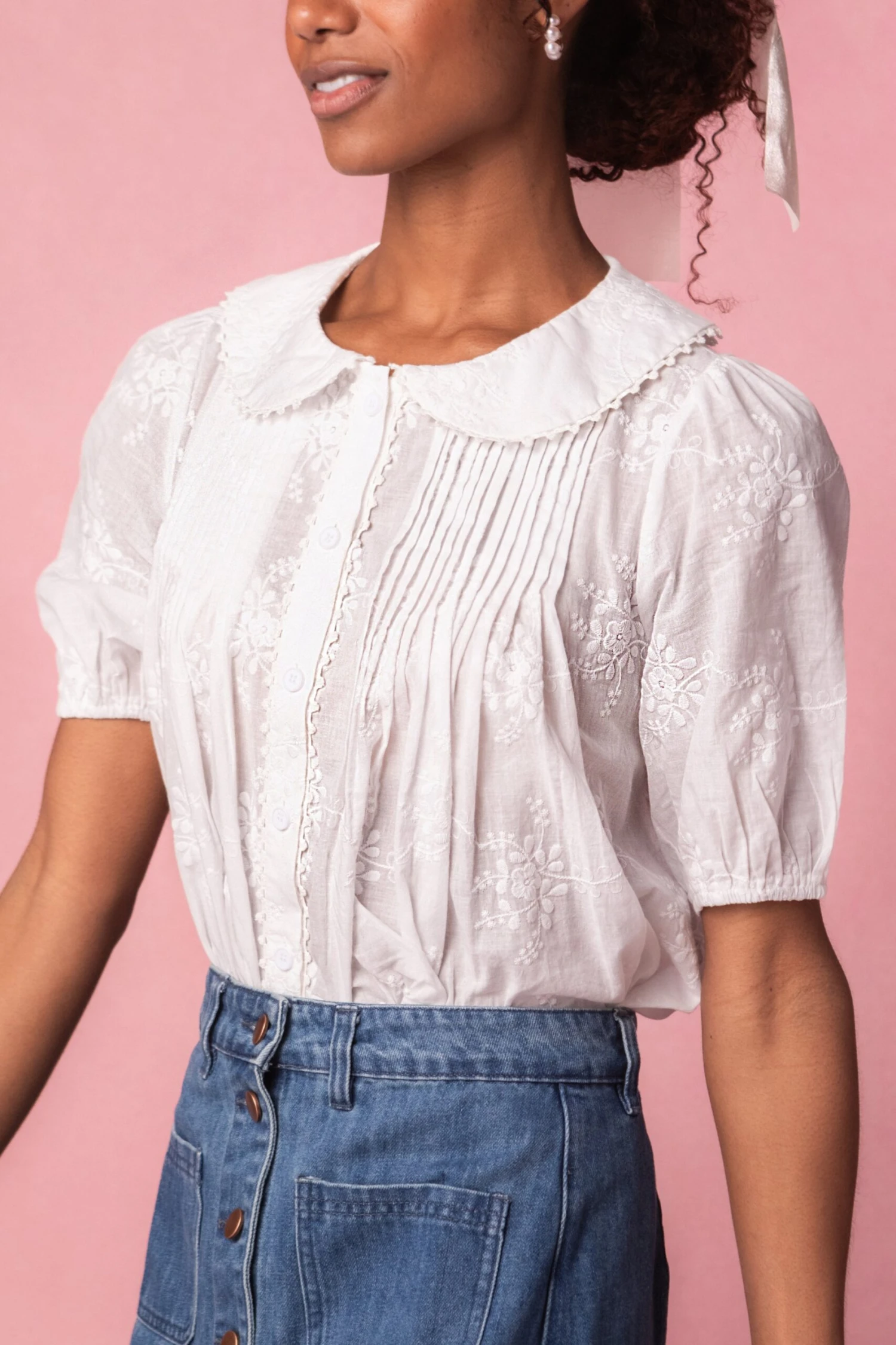 Betty Blouse In White