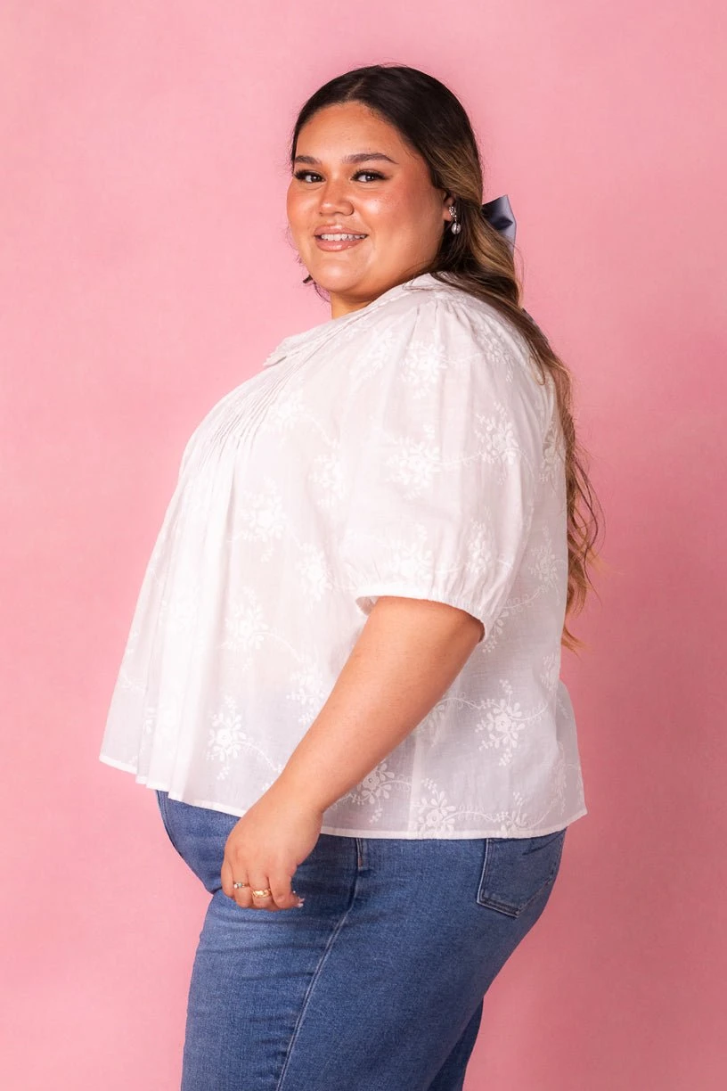 Betty Blouse In White - Image 10