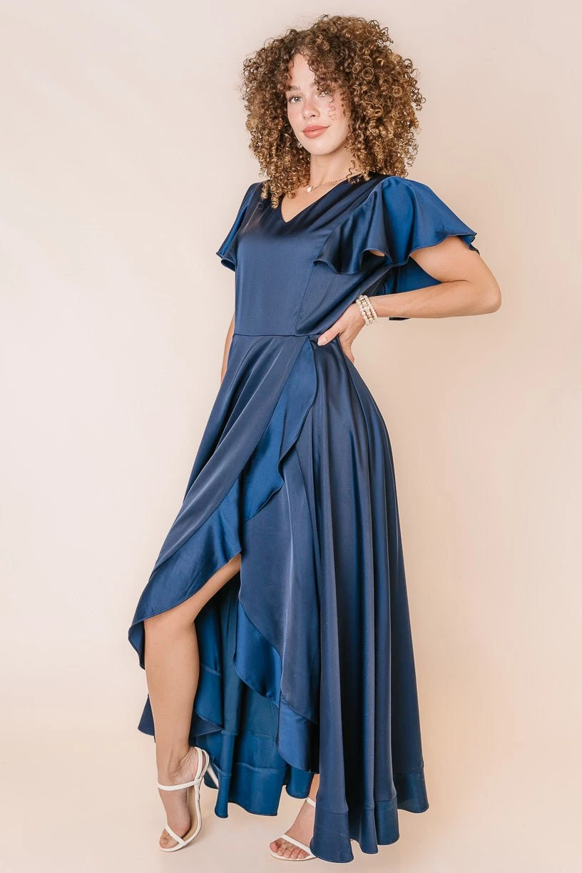 Callie Dress In Navy - Image 10