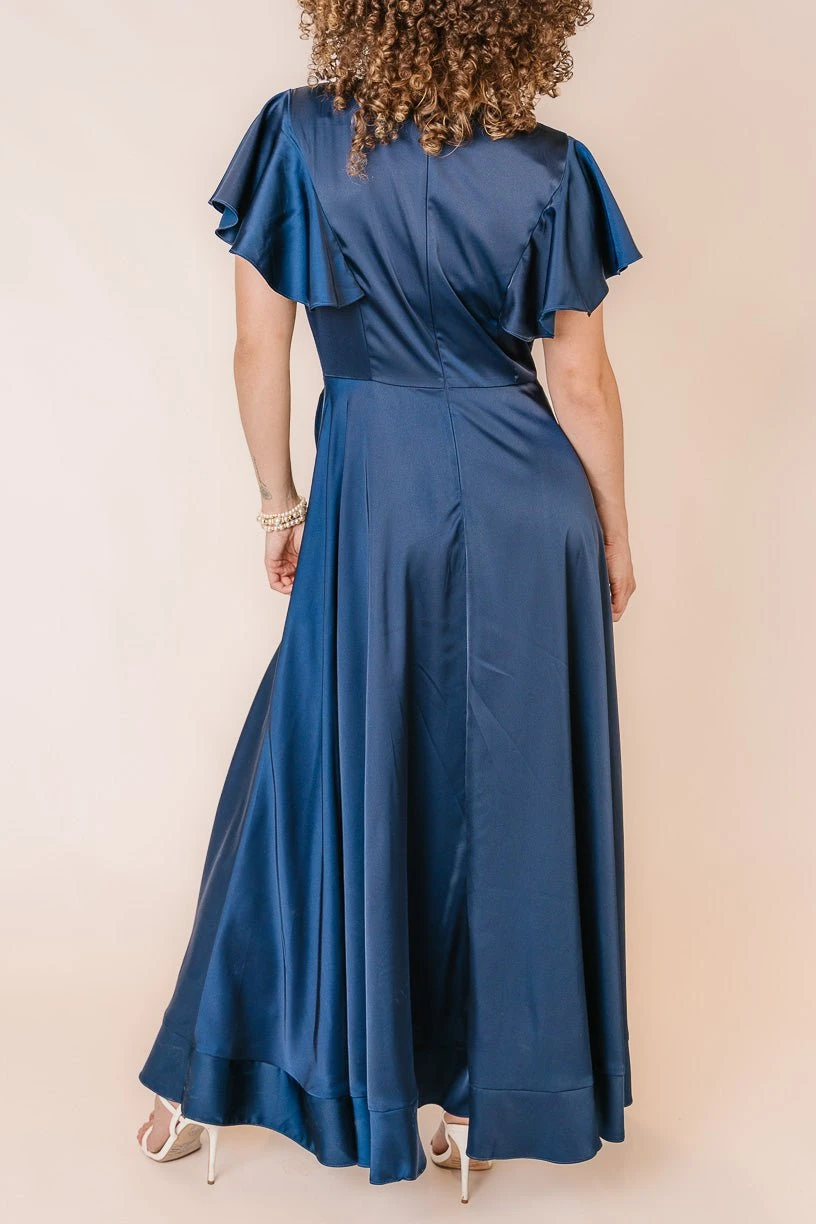 Callie Dress In Navy - Image 12