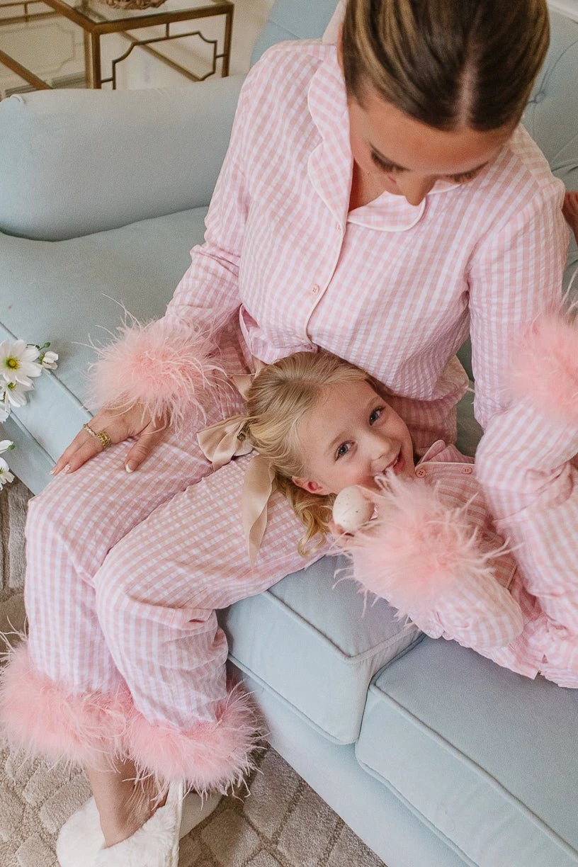 Mini Camille Night Set With Feathers - Image 2