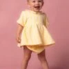 Baby Celine Dress Set In Yellow