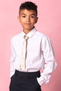 Boys Max Tie In Champagne