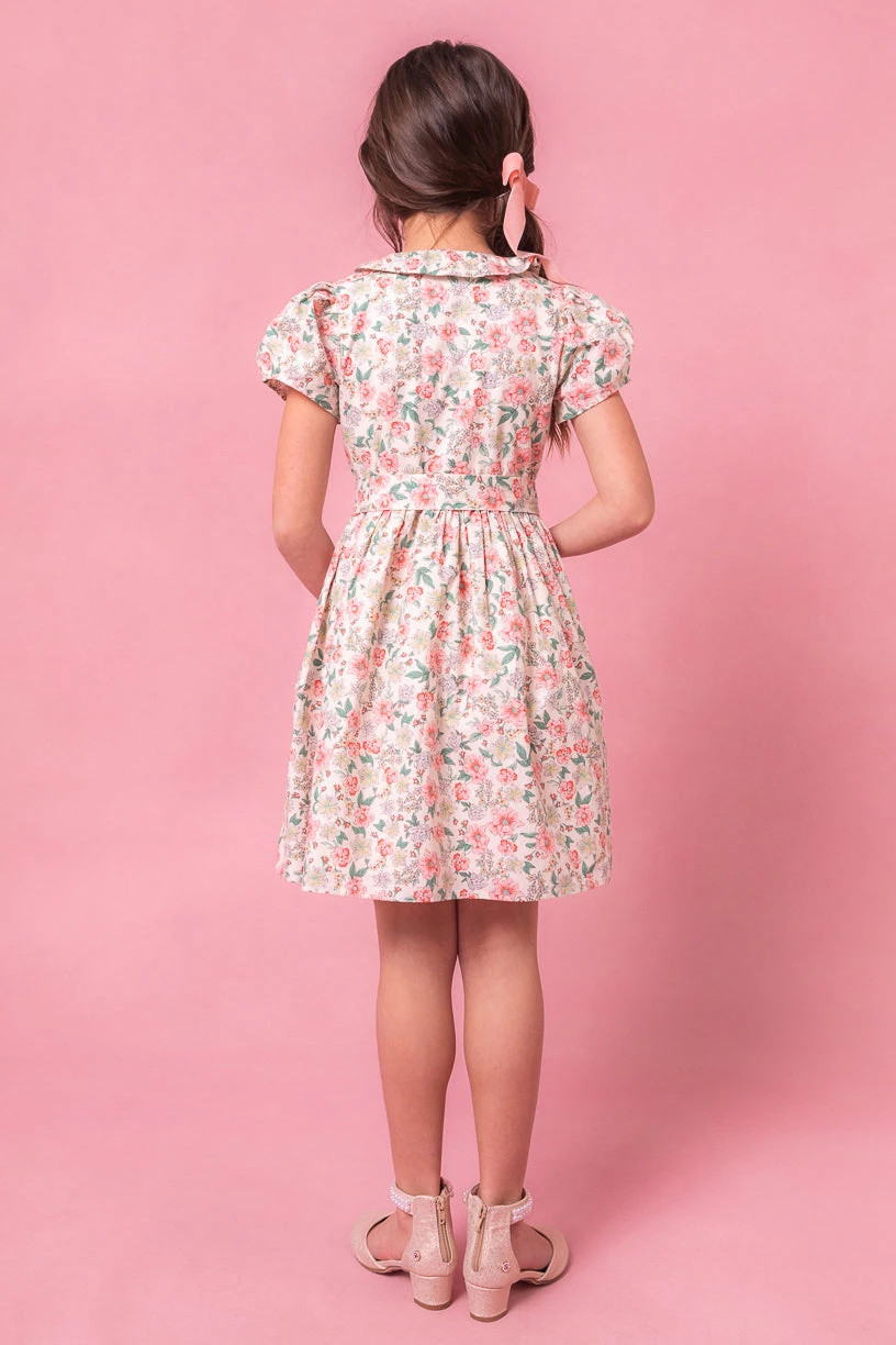 Mini Chelsea Dress In Cream Floral - Image 3