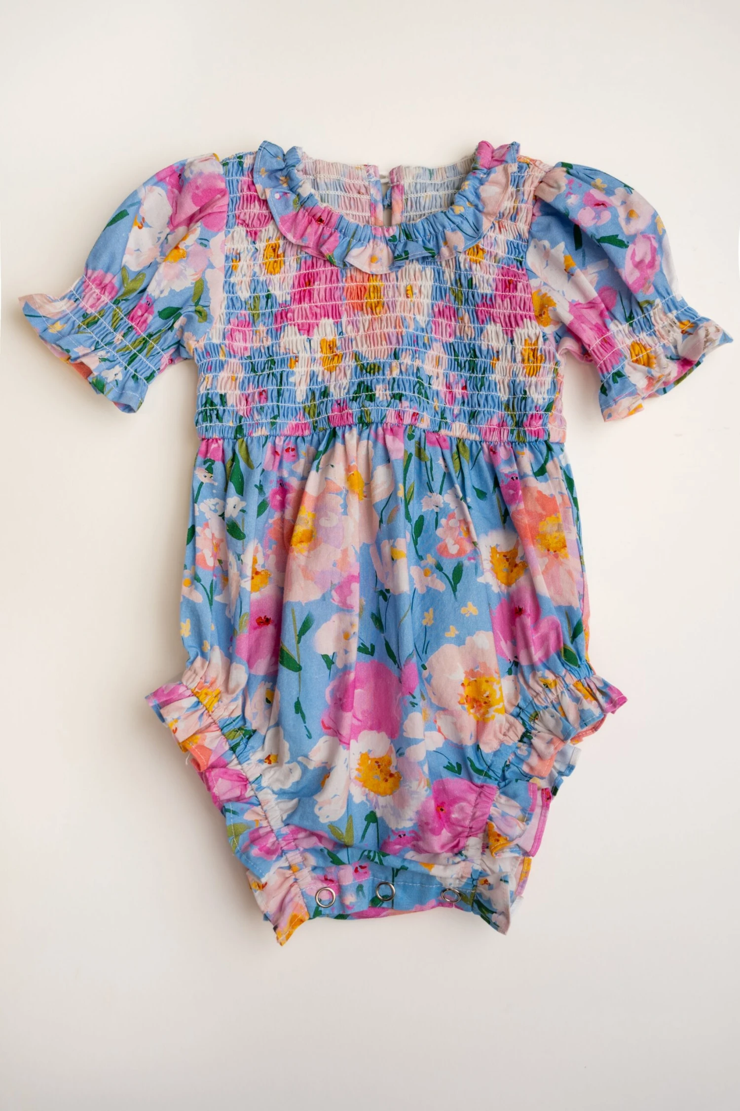 Baby Delia Romper In Blue