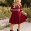 Mini Liesl Dress In Red - FINAL SALE