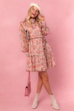 Eleanor Dress In Pink Floral - FINAL SALE