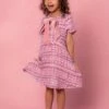 Mini Eloise Dress In Pink Tweed