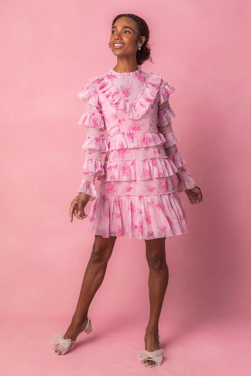 Garden State Dress In Pink - FINAL SALE