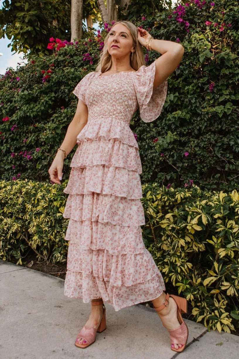 Grace Dress In Rose - FINAL SALE - Image 11
