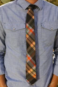 Gracie Men's Tie In Plaid - FINAL SALE