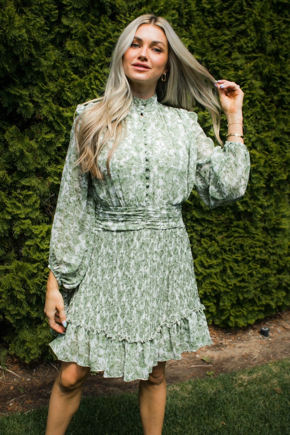 Brynley Dress In Green - FINAL SALE - Image 13