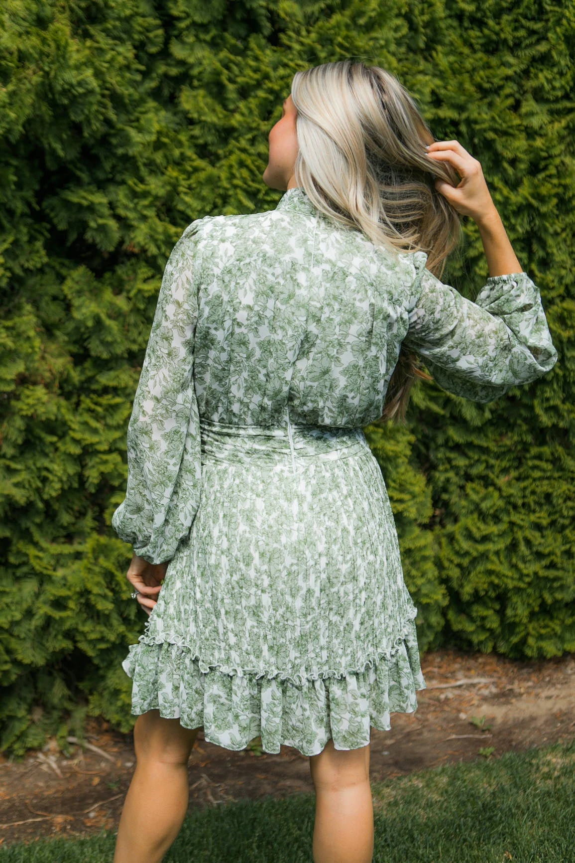 Brynley Dress In Green - FINAL SALE - Image 11