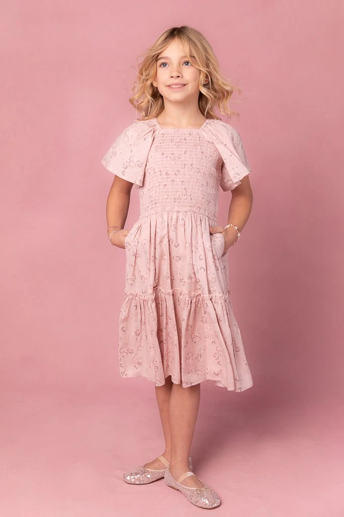 Mini Lennon Dress In Dusty Pink - Image 4