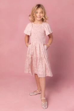 Mini Lennon Dress In Dusty Pink
