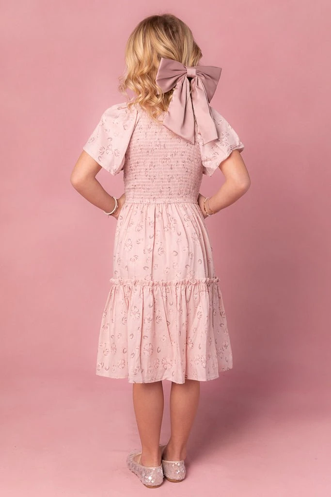 Mini Lennon Dress In Dusty Pink - Image 3