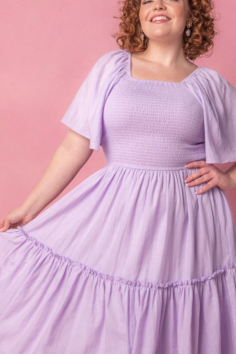 Lennon Dress In Lavender - Image 7