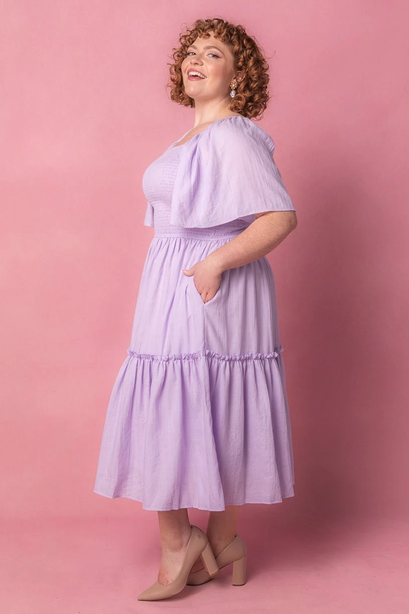 Lennon Dress In Lavender - Image 8