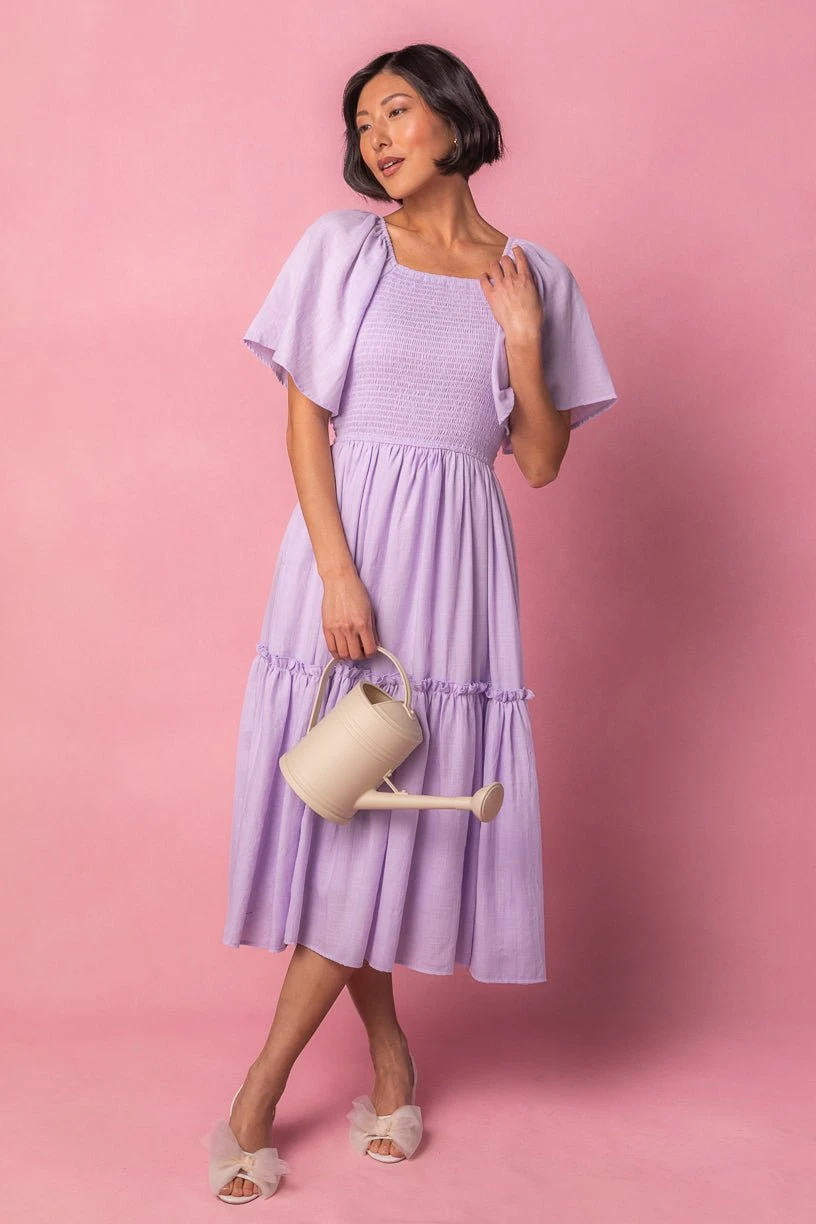 Lennon Dress In Lavender - Image 2