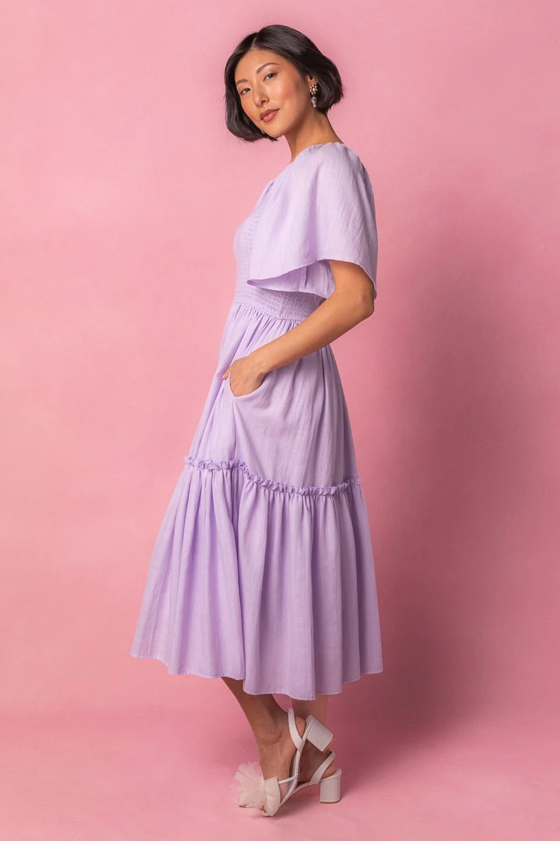 Lennon Dress In Lavender - Image 4