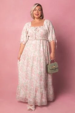 Nora Dress In Spring Watercolor