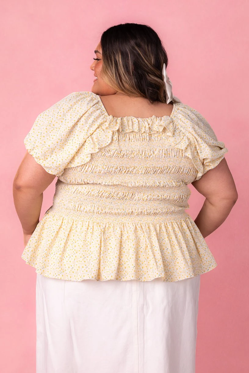 Rae Top In Yellow - Image 7