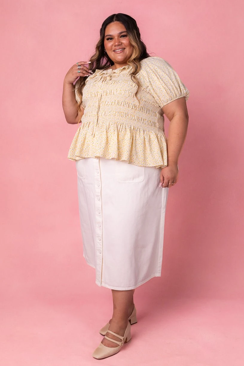 Rae Top In Yellow - Image 5