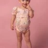 Baby Roselyn Romper In Pastel Floral