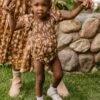 Baby Sienna Romper In Brown Floral - FINAL SALE