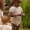 Baby Sienna Romper In Cream - FINAL SALE