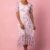 Wren Dress In Pink Toile - FINAL SALE
