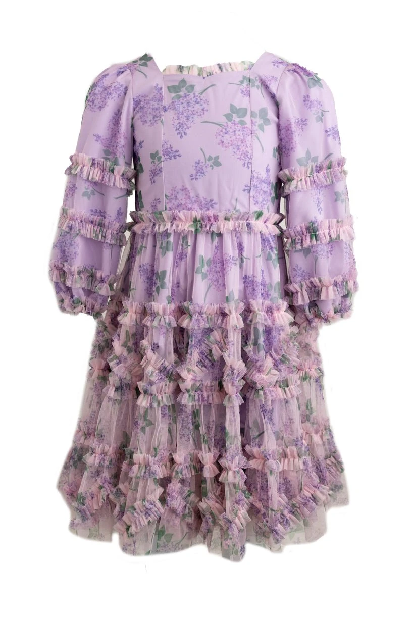 Mini Catherine Dress In Lavender - Image 8
