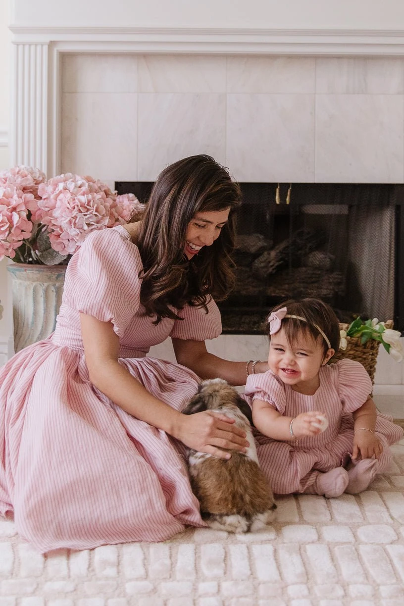 Cupcake Dress In Pink Stripe - Image 8