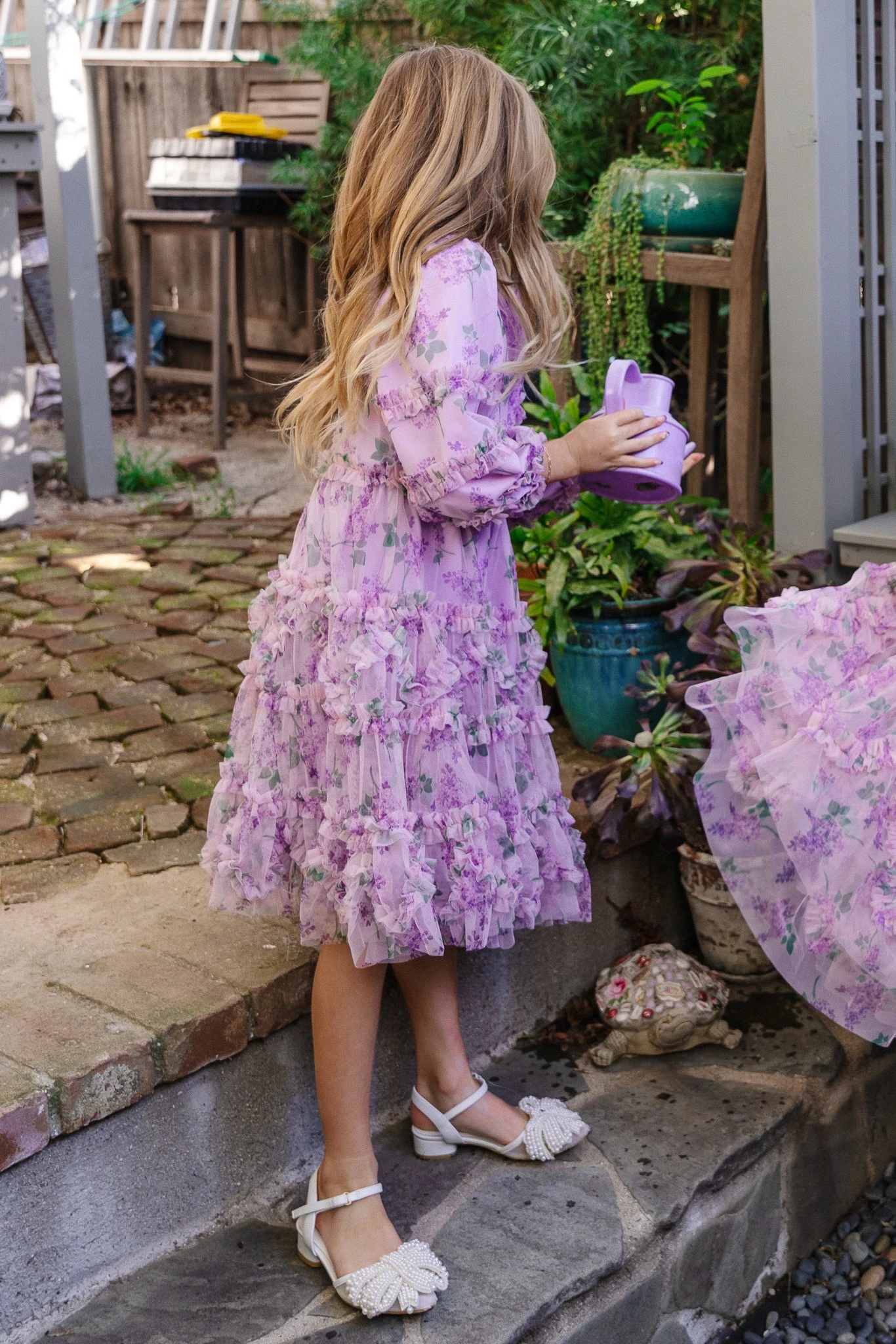 Mini Catherine Dress In Lavender - Image 7
