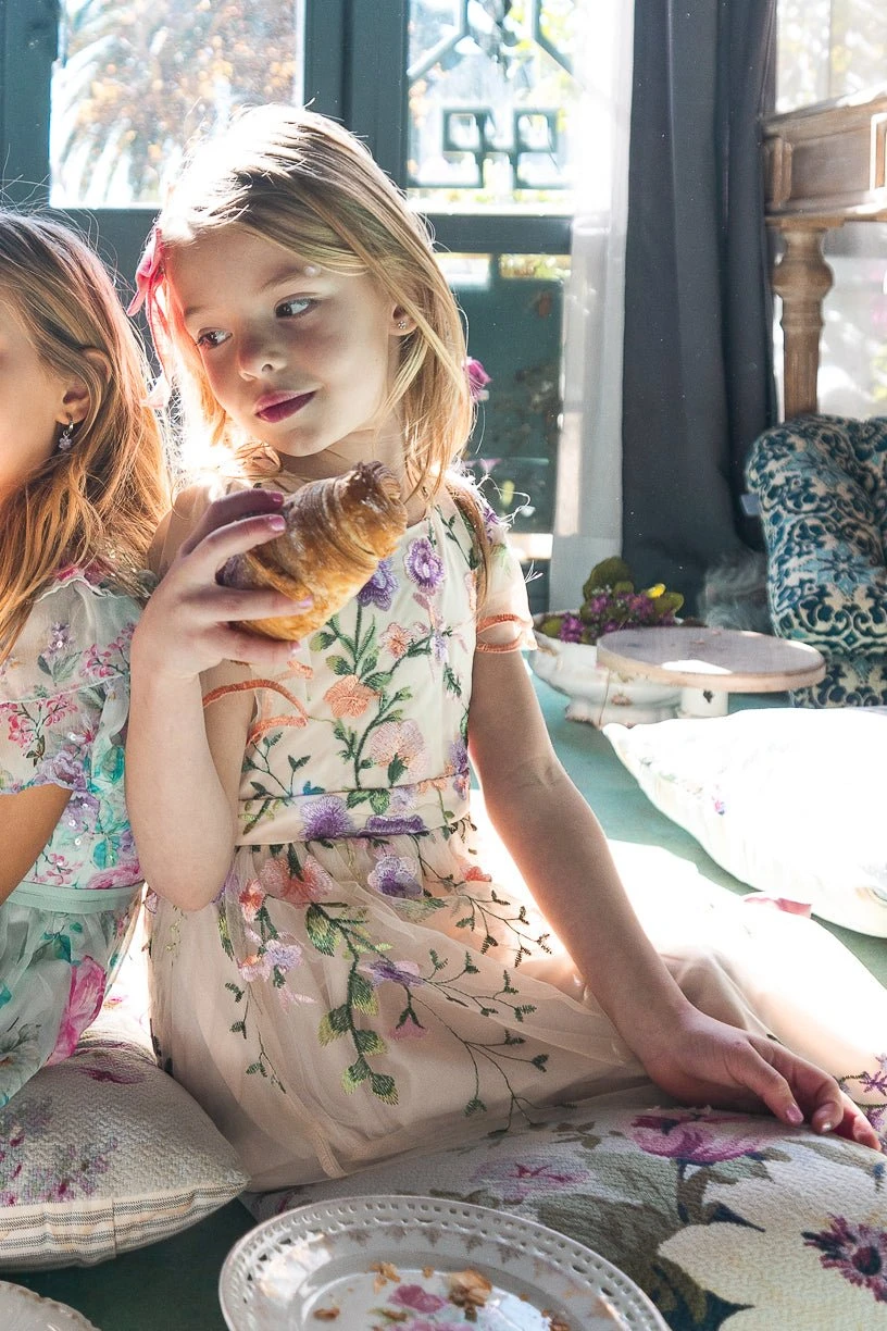 Mini Flora Dress In Pastels - Image 8