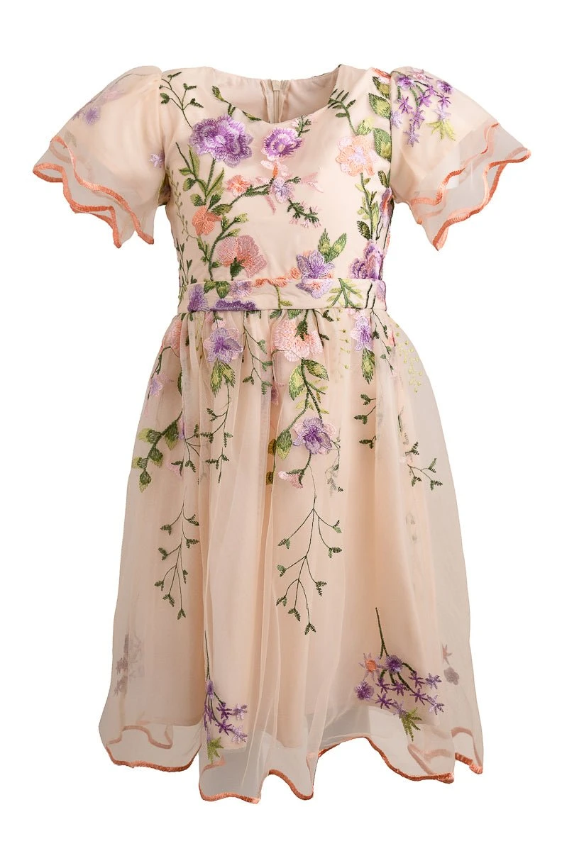 Mini Flora Dress In Pastels - Image 2