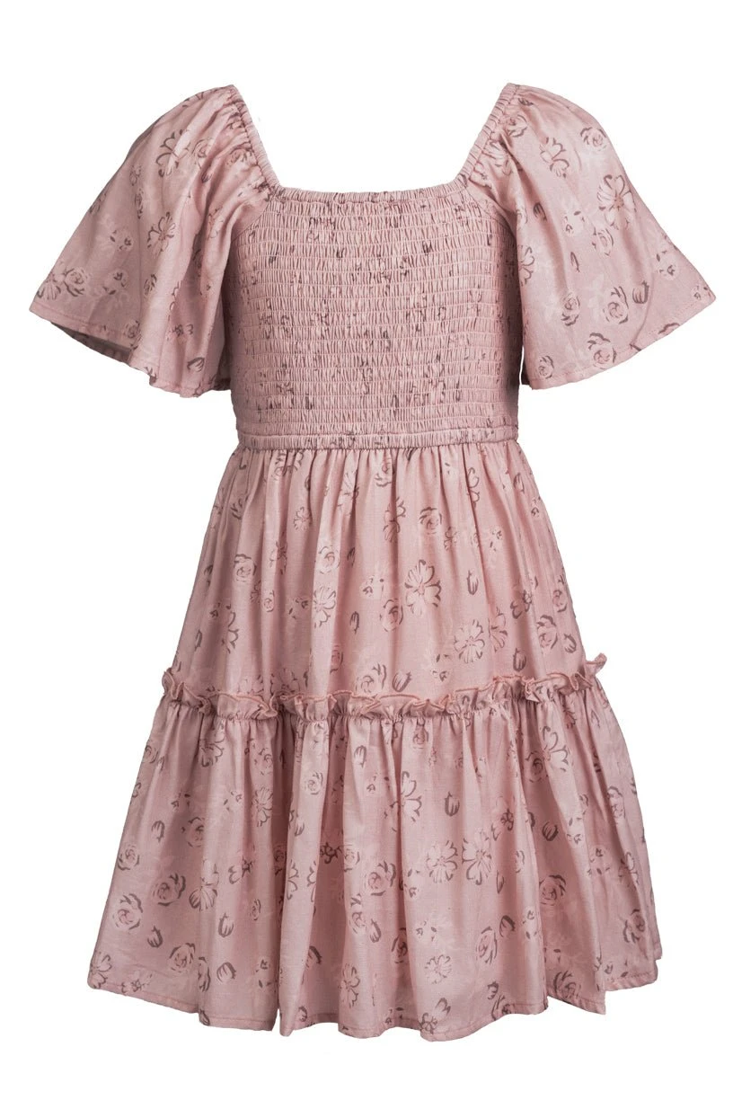 Mini Lennon Dress In Dusty Pink - Image 5