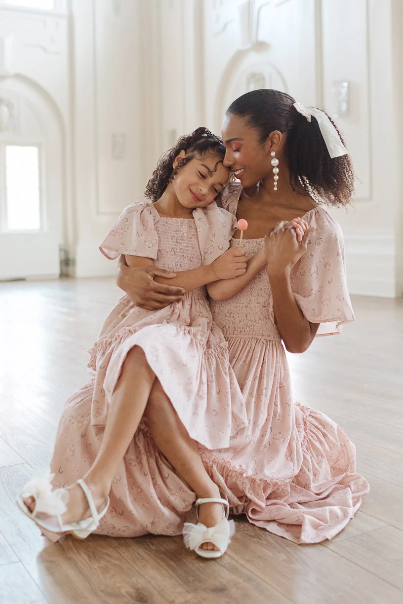 Mini Lennon Dress In Dusty Pink - Image 7