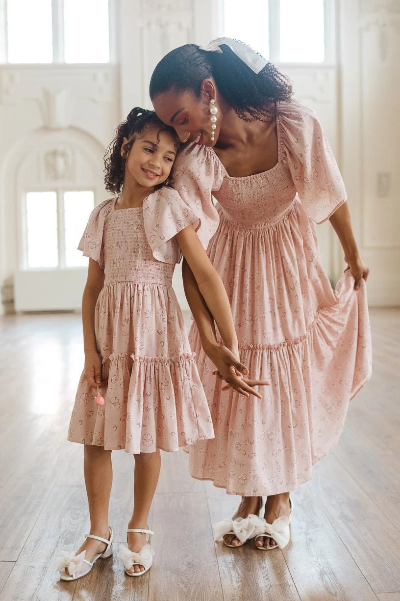 Mini Lennon Dress In Dusty Pink - Image 2