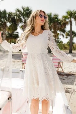 Naomi Eyelet Dress