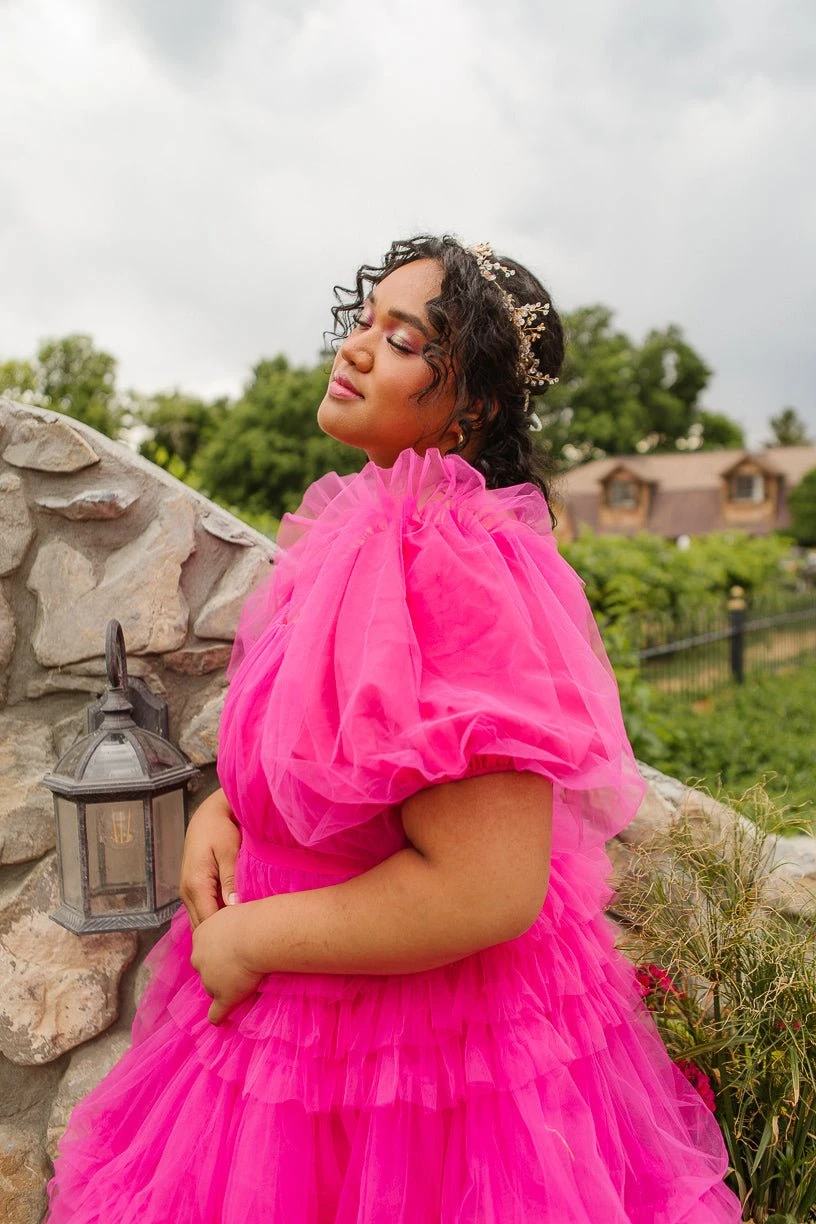 Pixie Dress In Hot Pink - FINAL SALE - Image 16