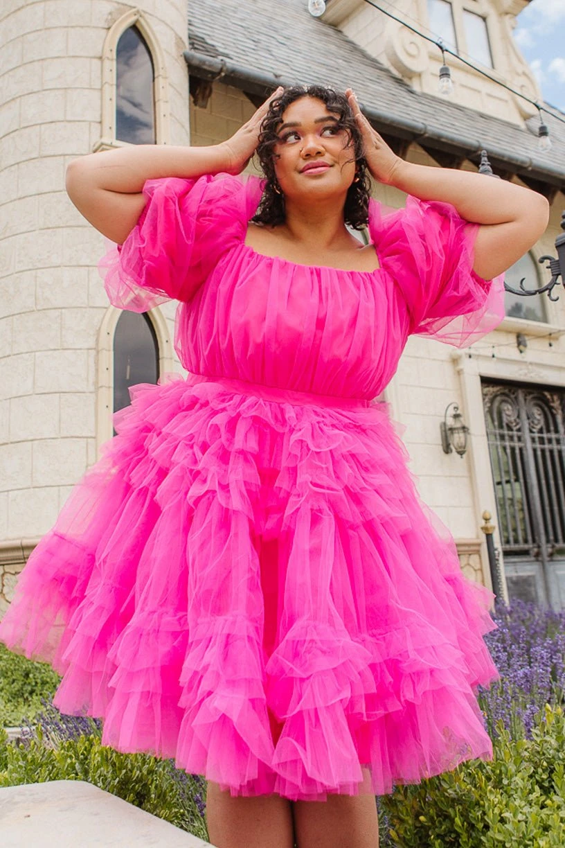 Pixie Dress In Hot Pink - FINAL SALE - Image 2