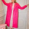 Polly Coat In Hot Pink