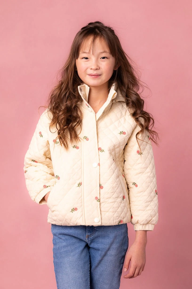 Mini Quilted Jacket In Delicate Zinnia - Image 6
