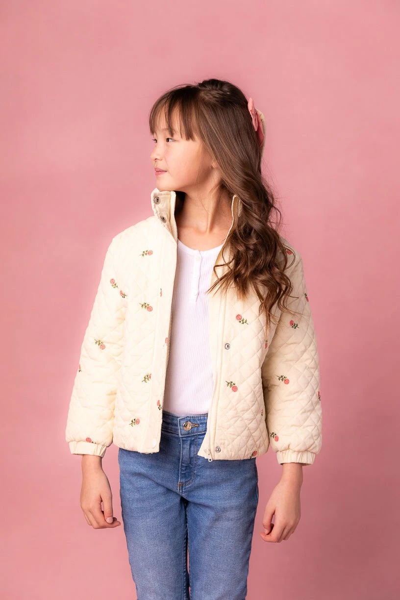 Mini Quilted Jacket In Delicate Zinnia - Image 8